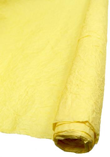 Подарочная бумага жатая в рулоне 70см х 5м (Жёлтый)