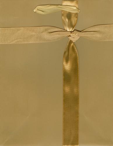 Подарочные пакеты-сумки, серия "Однотонные с лентой", размер 26*32*10