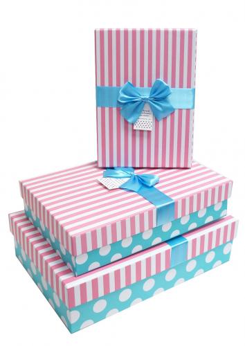 Набор подарочных коробок А-014-105-1/5 (Розовый)