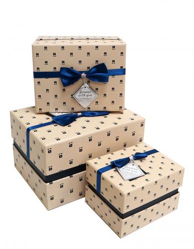 Набор подарочных коробок А-015-308/4 (Кремовый)
