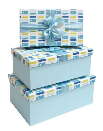 Набор подарочных коробок А-015-743/2 (Голубой)