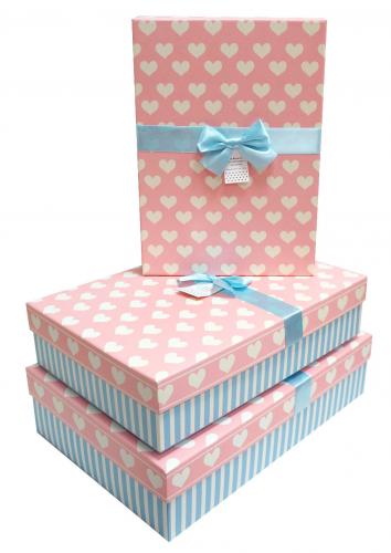 Набор подарочных коробок А-051812 (Светло-розовый)