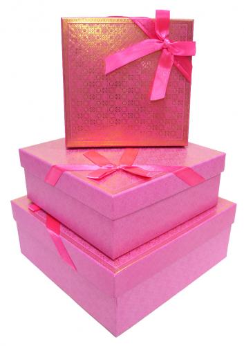 Набор подарочных коробок А-0798 (Розовый)