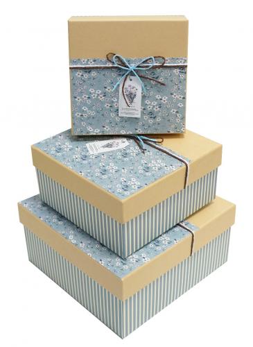 Набор подарочных коробок А-080-32/33 (Голубой)