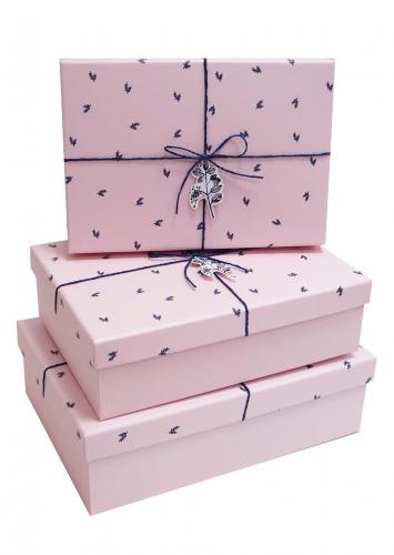 Набор подарочных коробок А-08195-46/47 (Розовый)