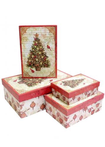 Набор новогодних подарочных коробок А-094705