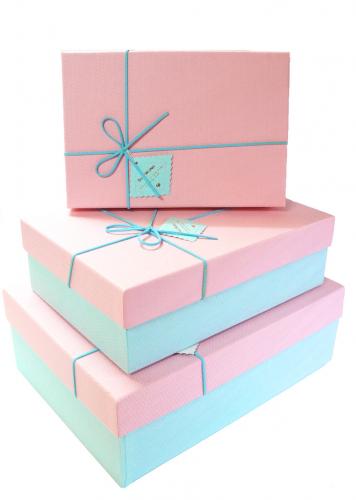 Набор подарочных коробок А-1006-5 (Розовый)