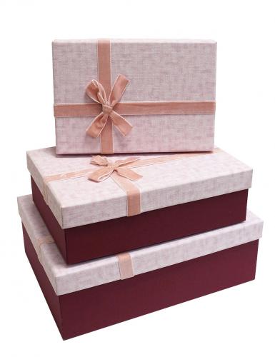 Набор подарочных коробок А-11254 (Бордовый)
