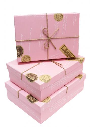 Набор подарочных коробок А-13-08195 (Розовый)