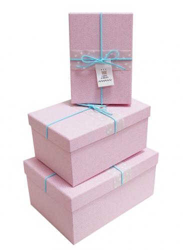 Набор подарочных коробок А-14-6430 (Розовый)
