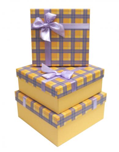 Набор подарочных коробок А-15-07300 (Жёлтый)