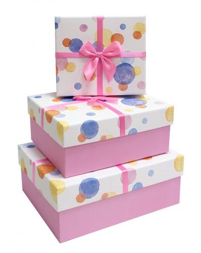 Набор подарочных коробок А-15-10721/23 (Розовый)