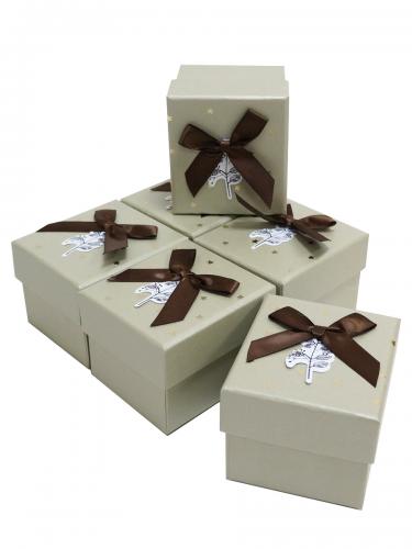 Набор подарочных коробок (один размер в упаковке) А-15-19069 (Серый)