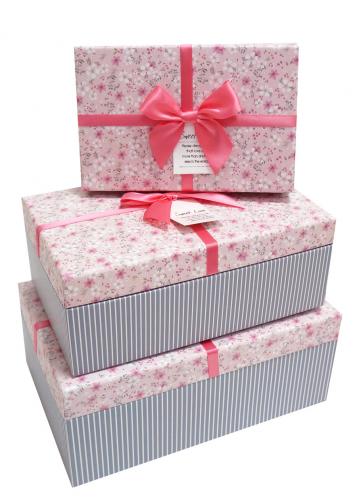 Набор подарочных коробок А-15-3025/26 (Розовый)