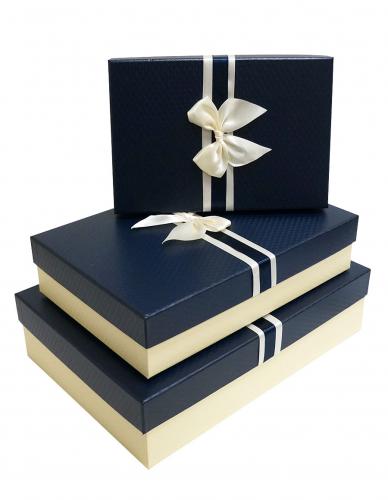 Набор подарочных коробок А-1560-523 (Тёмно-синий)