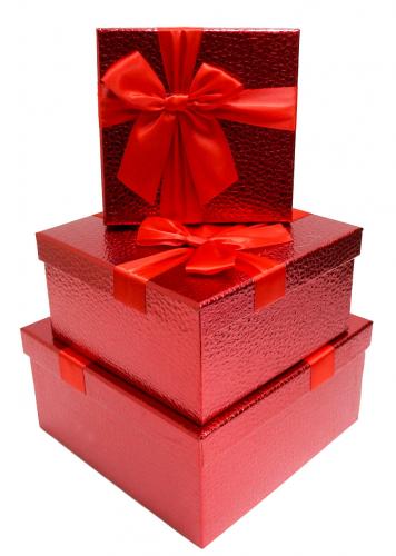 Набор подарочных коробок А-171042 (Красный)
