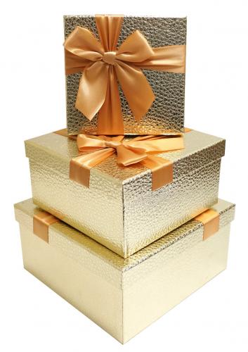 Набор подарочных коробок А-171042 (Золотой)