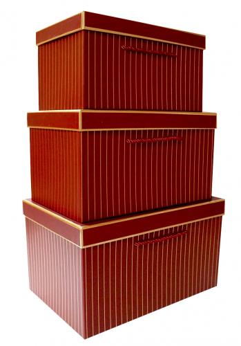 Набор подарочных коробок А-1723 (Бордовый)