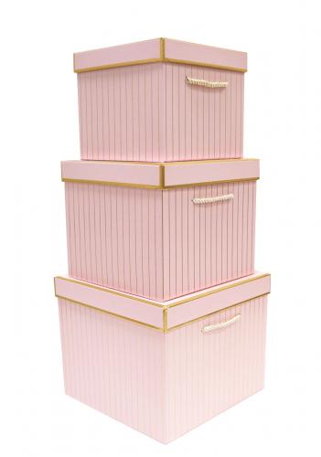 Набор подарочных коробок А-1756 (Розовый)