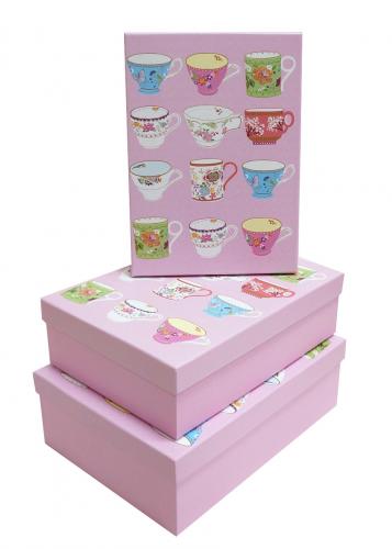 Набор подарочных коробок А-180912 (Розовый)