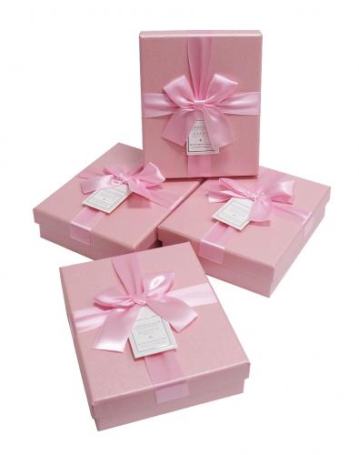 Набор подарочных коробок (один размер в упаковке) А-1842-401 (Розовый)