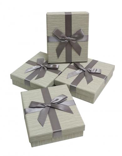 Набор подарочных коробок (один размер в упаковке) А-1842-401 (Серый)