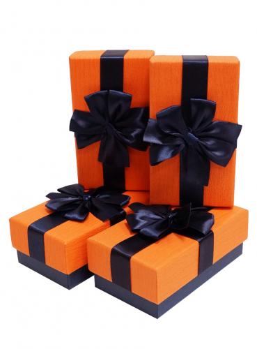 Набор подарочных коробок (один размер в упаковке) А-1845-16 (Оранжевый)