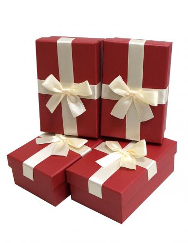 Набор подарочных коробок (один размер в упаковке) А-1847-733 (Красный)