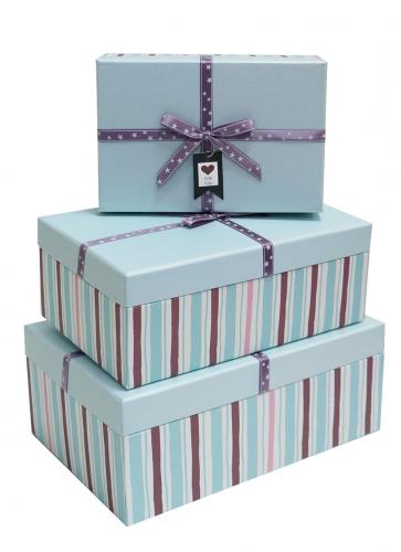 Набор подарочных коробок А-184857 (Голубой)