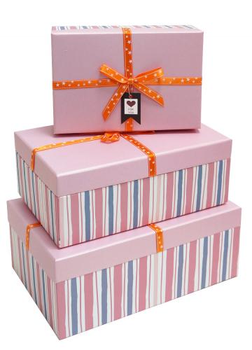 Набор подарочных коробок А-184857 (Розовый)
