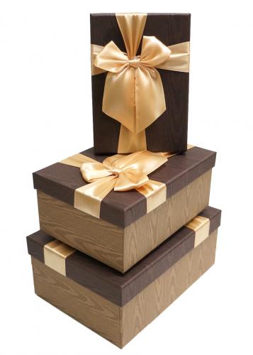 Набор подарочных коробок А-18516 (Тёмно-коричневый)