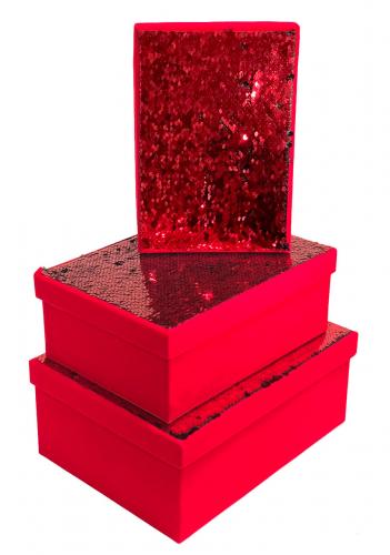 Набор подарочных коробок А-186211 (Красный)