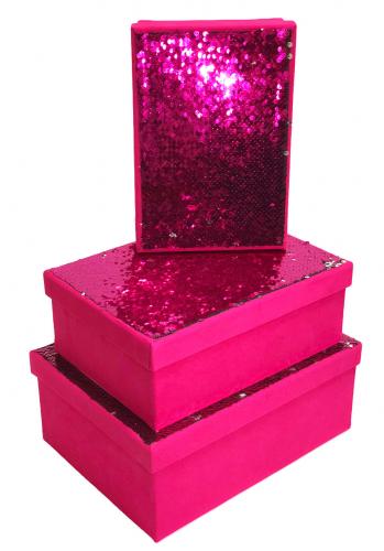 Набор подарочных коробок А-186211 (Розовый)