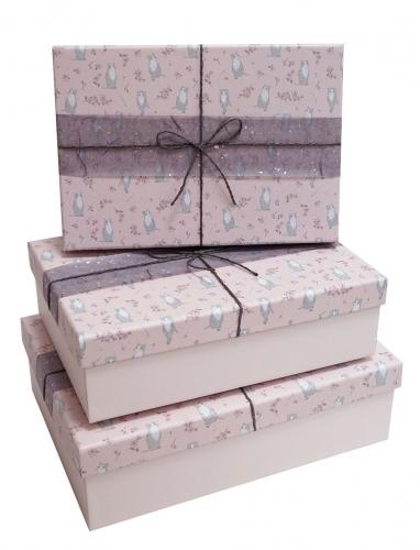 Набор подарочных коробок А-1912-450 (Розовый)