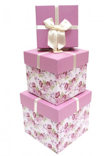 Набор подарочных коробок А-20351 (Розовый)