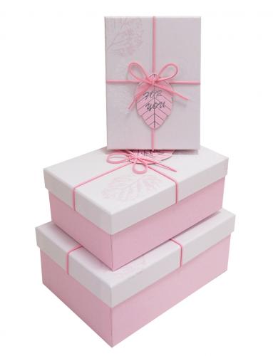 Набор подарочных коробок А-2308-9 (Розовый)