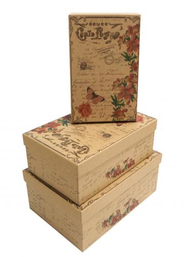 Набор подарочных коробок А-2316-19 (Лилии)