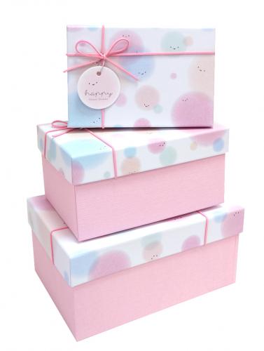 Набор подарочных коробок А-23801-19 (Розовый)