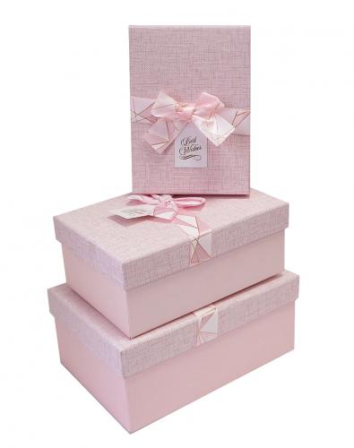 Набор подарочных коробок А-2608-29 (Розовый)