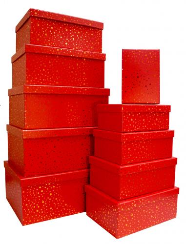 Набор подарочных коробок А-282 (Красный)