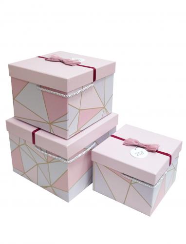 Набор подарочных коробок А-3351-3А (Розовый)