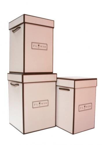 Набор подарочных коробок А-3562 (Розово-пудровый)