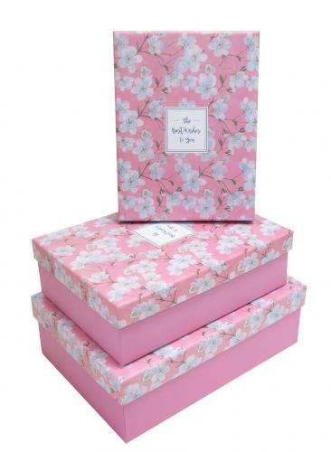 Набор подарочных коробок А-4805-6/7 (Розовый)