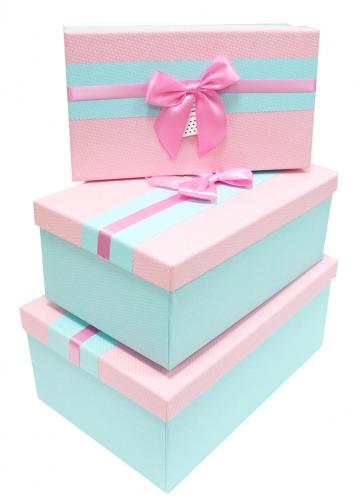Набор подарочных коробок А-501-61 (Розовый)