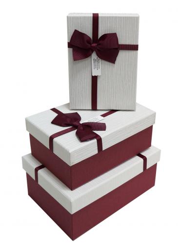 Набор подарочных коробок А-61301-10 (Бордовый)