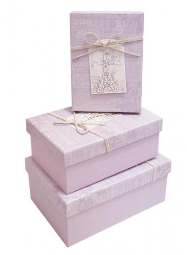 Набор подарочных коробок А-61306-26 (Розово-сиреневый)