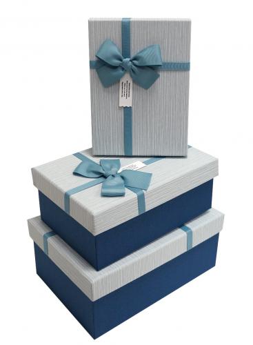 Набор подарочных коробок А-61301-8 (Серо-голубой)