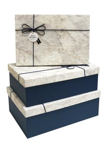 Набор подарочных коробок А-61337-4 (Синий)