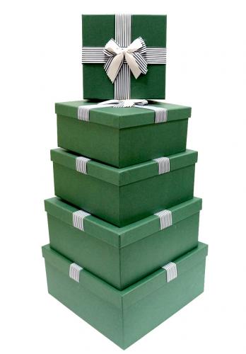 Набор подарочных коробок А-63 (Зелёный)