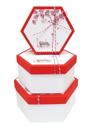 Набор подарочных коробок А-6301-6 (Красный)